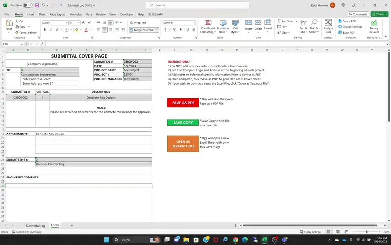 Submittal Log Gen 2 Tutorial thumbnail